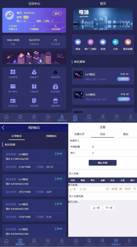 疯狂蚂蚁挖矿区块链模式资金盘|挖矿区块链模式资金盘老林搭建工作室演示站123456